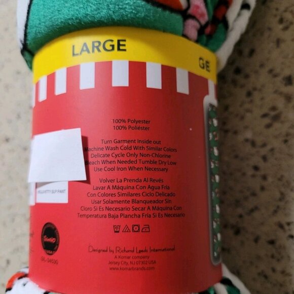 Hello Kitty Sanrio Sz Large Super Soft Fleece Pj Lounge Pants Christmas Winter - Picture 2 of 7